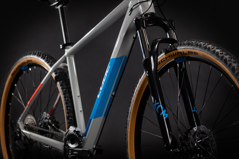 Cube horské kolo AIM SL grey blue red
