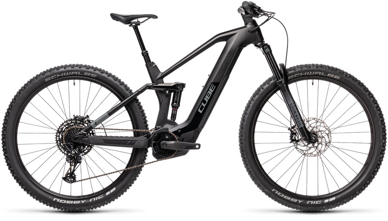 Cube horské elektrokolo STEREO HYBRID 140 HPC RACE 625 black grey