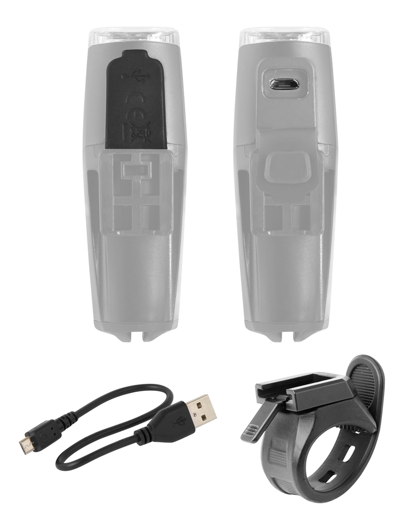 Force světlo přední SHARK 500 lm, USB, černé