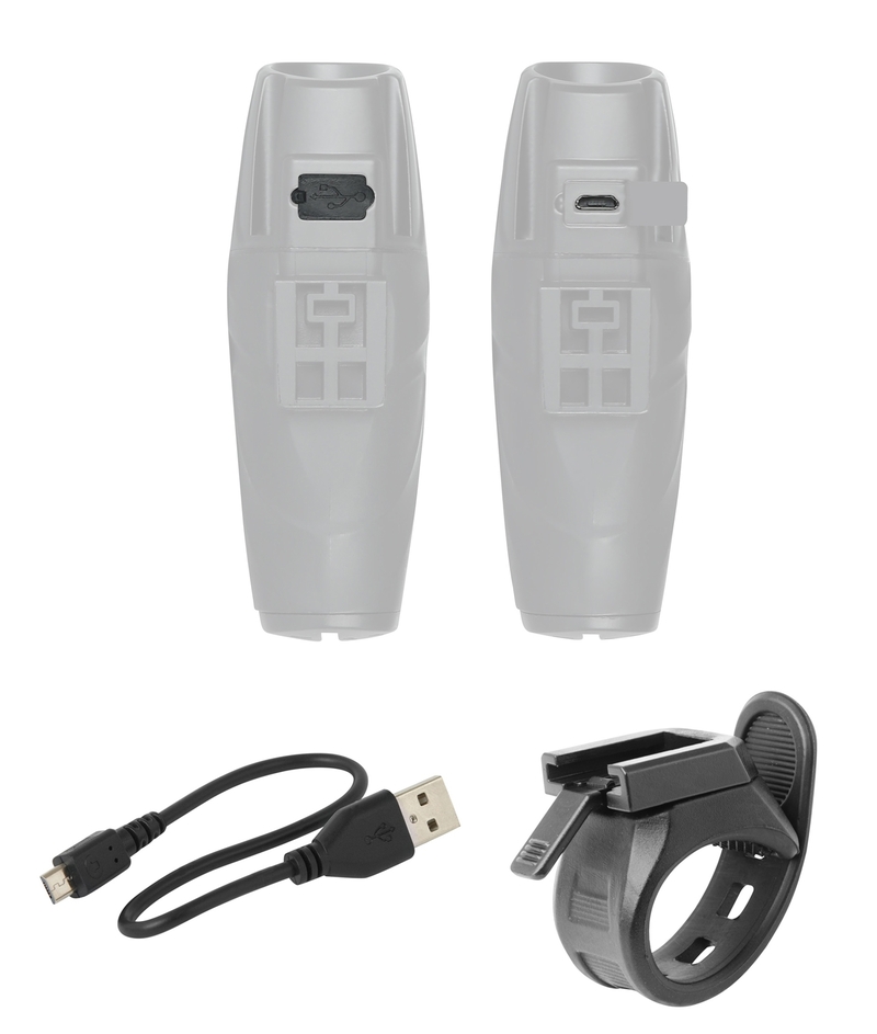 Force světlo přední SHARK 700 lm, USB, černé