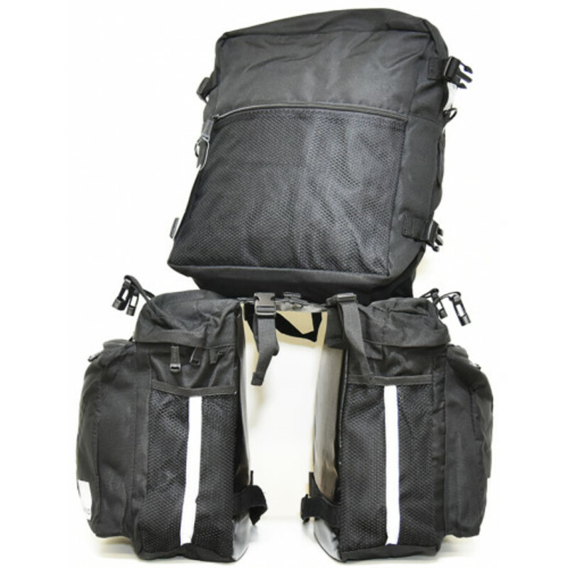 Profil brašna na zadní nosič SAHOO-C 3-kapsá 37l