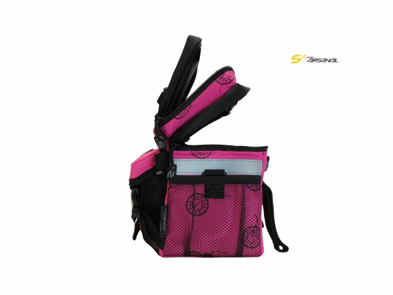 Sport Arsenal brašna na řidítka pink s držákem Quick Fix - ART. 540