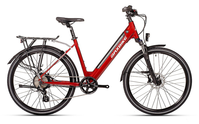 Maxbike městské elektrokolo CIVITA červené