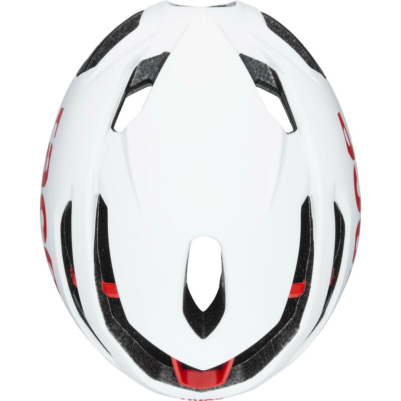Uvex helma RACE 9 white-red mat