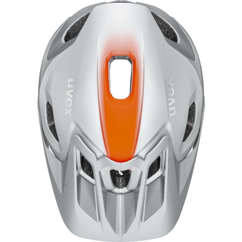 Uvex helma QUATRO INTEGRALE silver - orange mat