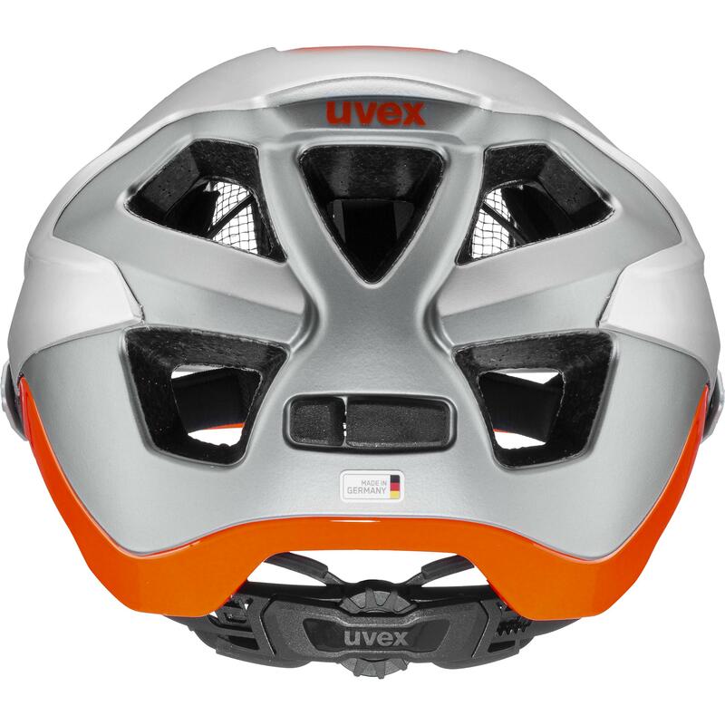 Uvex helma QUATRO INTEGRALE silver - orange mat