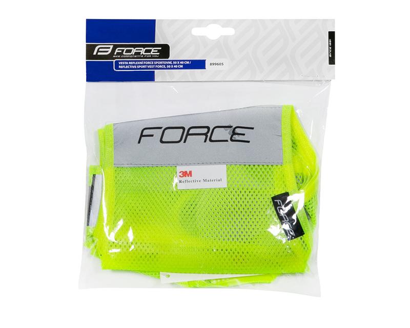 Force vesta reflexní SPORT do pasu na suchý zip, fluo