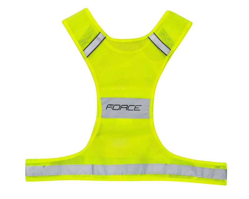 Force vesta reflexní SPORT do pasu na suchý zip, fluo