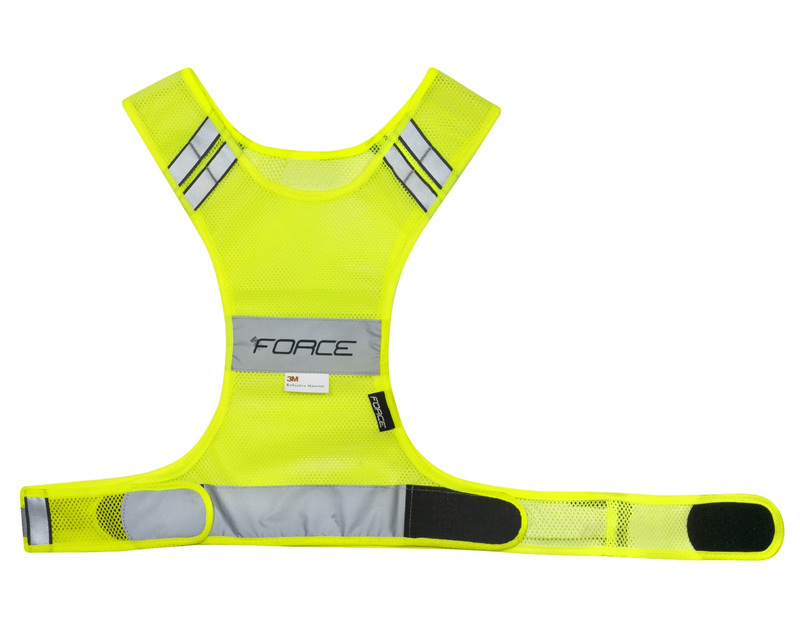 Force vesta reflexní SPORT do pasu na suchý zip, fluo