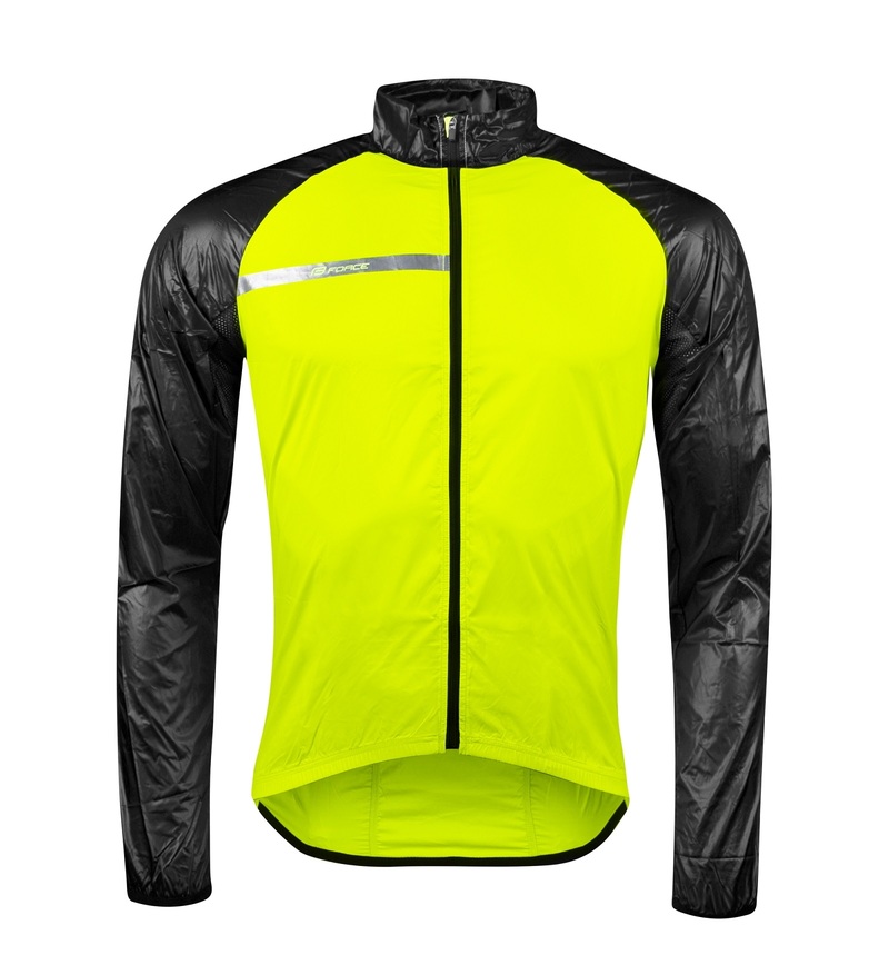 Force bunda WINDPRO neprofuk, fluo-černá