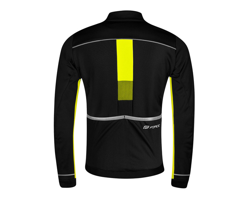 Force bunda FROST KID softshell, černo-fluo