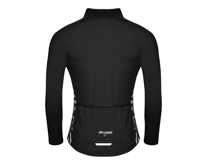 Force dres SPIKE dlouhý rukáv, černo-bílý
