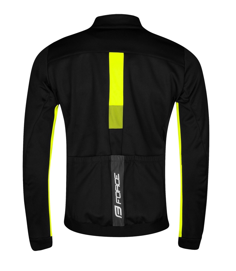 Force bunda FROST softshell, černo-fluo