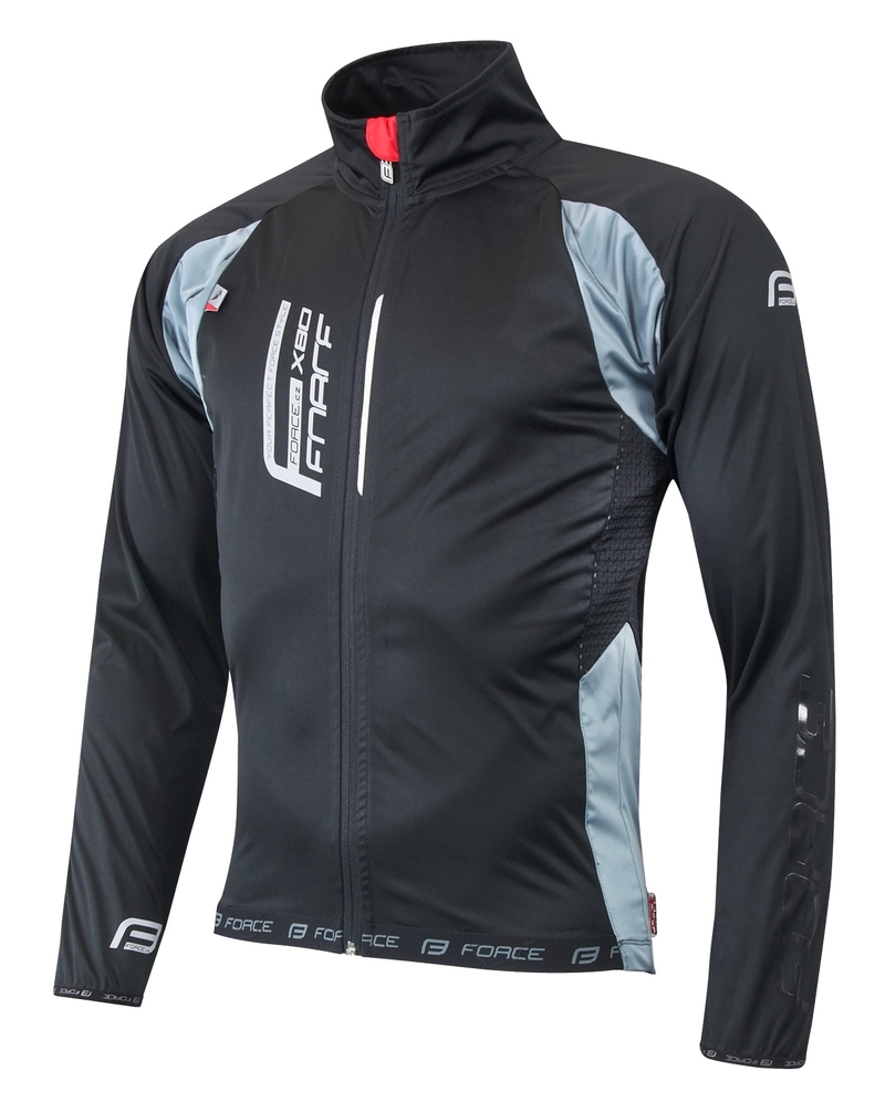 Force bunda X80 tenký softshell, černo-šedá