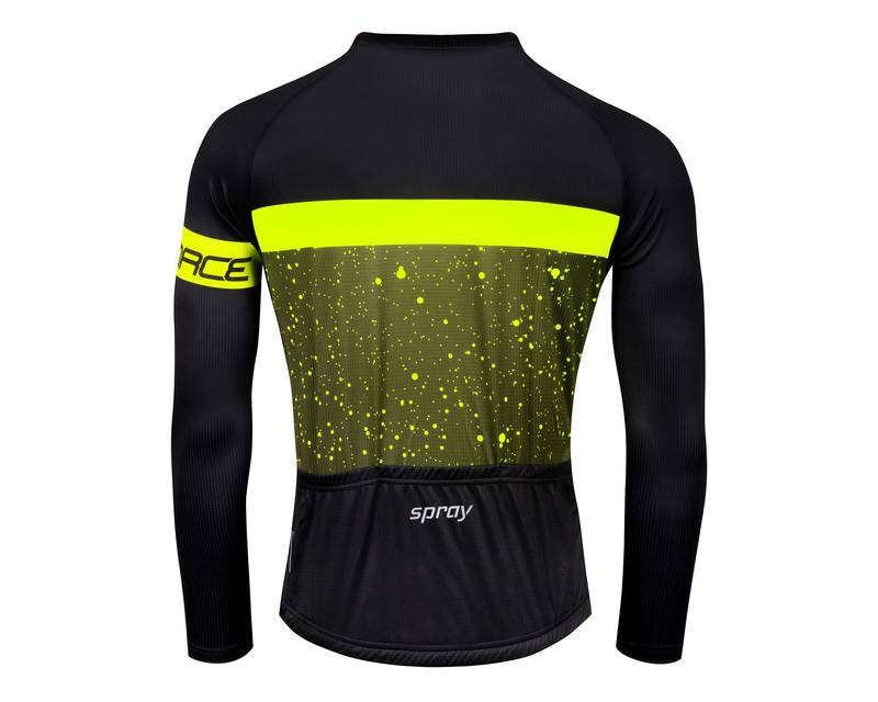 Force dres SPRAY dlouhý rukáv, army-fluo