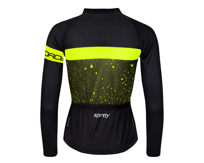 Force dres SPRAY LADY dlouhý rukáv, army-fluo