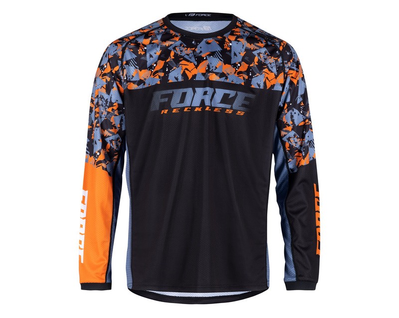 Force dres RECKLESS dlouhý rukáv, černo-oranžový