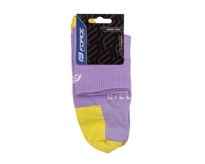 Force ponožky EDGE, fialovo-fluo