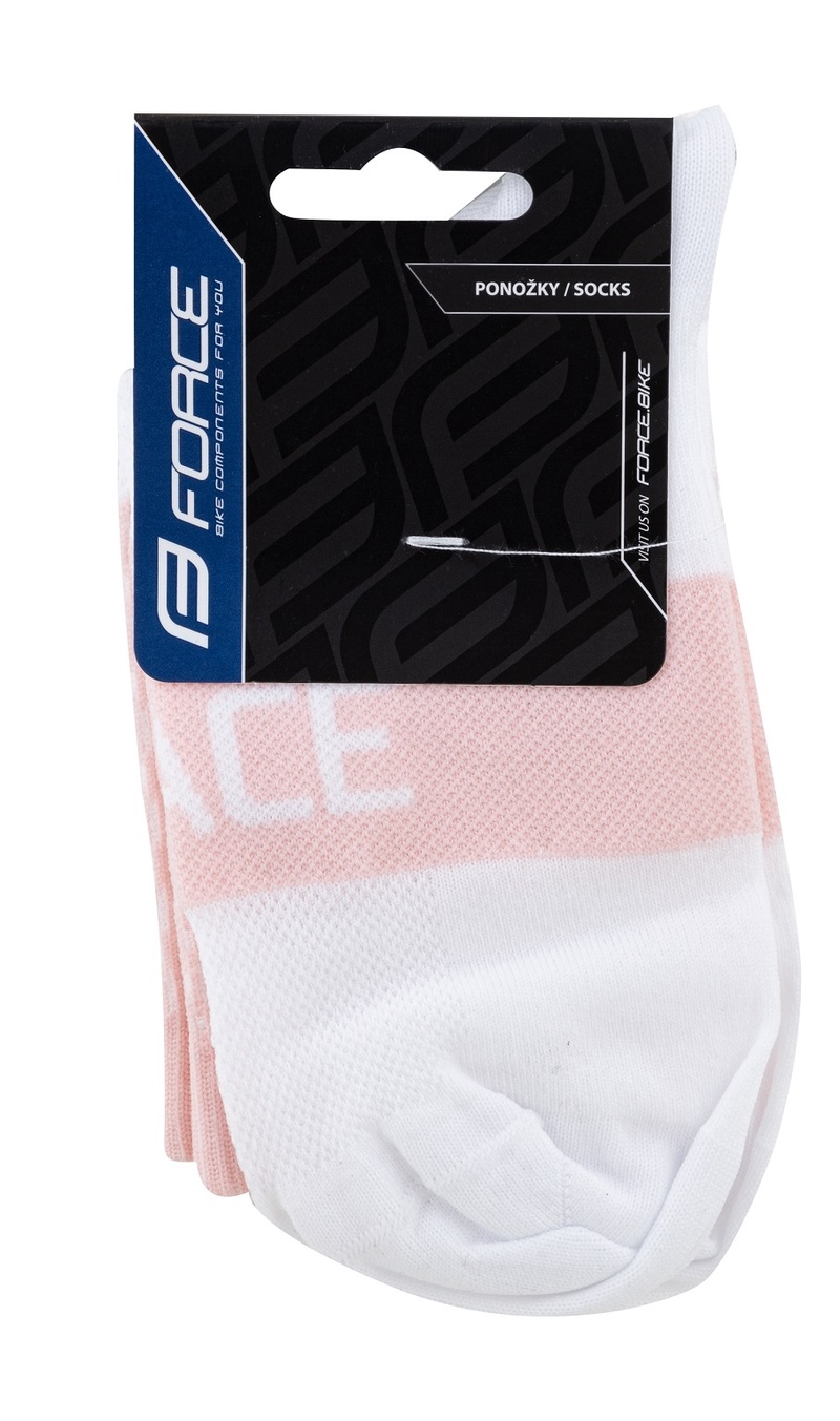 Force ponožky TRACE růžovo-bílé