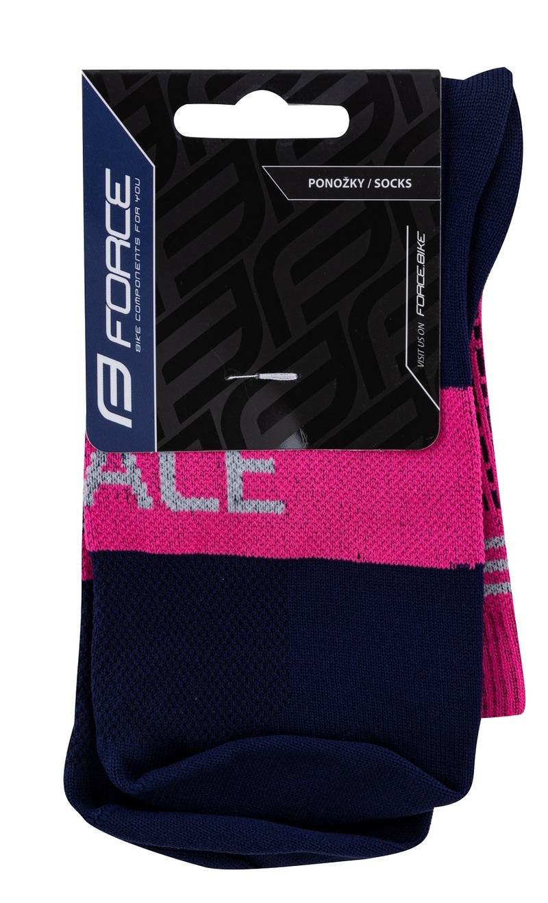 Force ponožky TRACE růžovo-modré