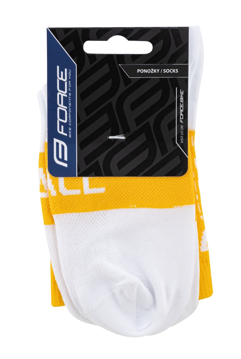 Force ponožky TRACE žluto-bílé