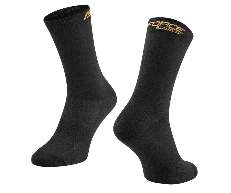 Force ponožky ELEGANT vysoké, černo-zlaté