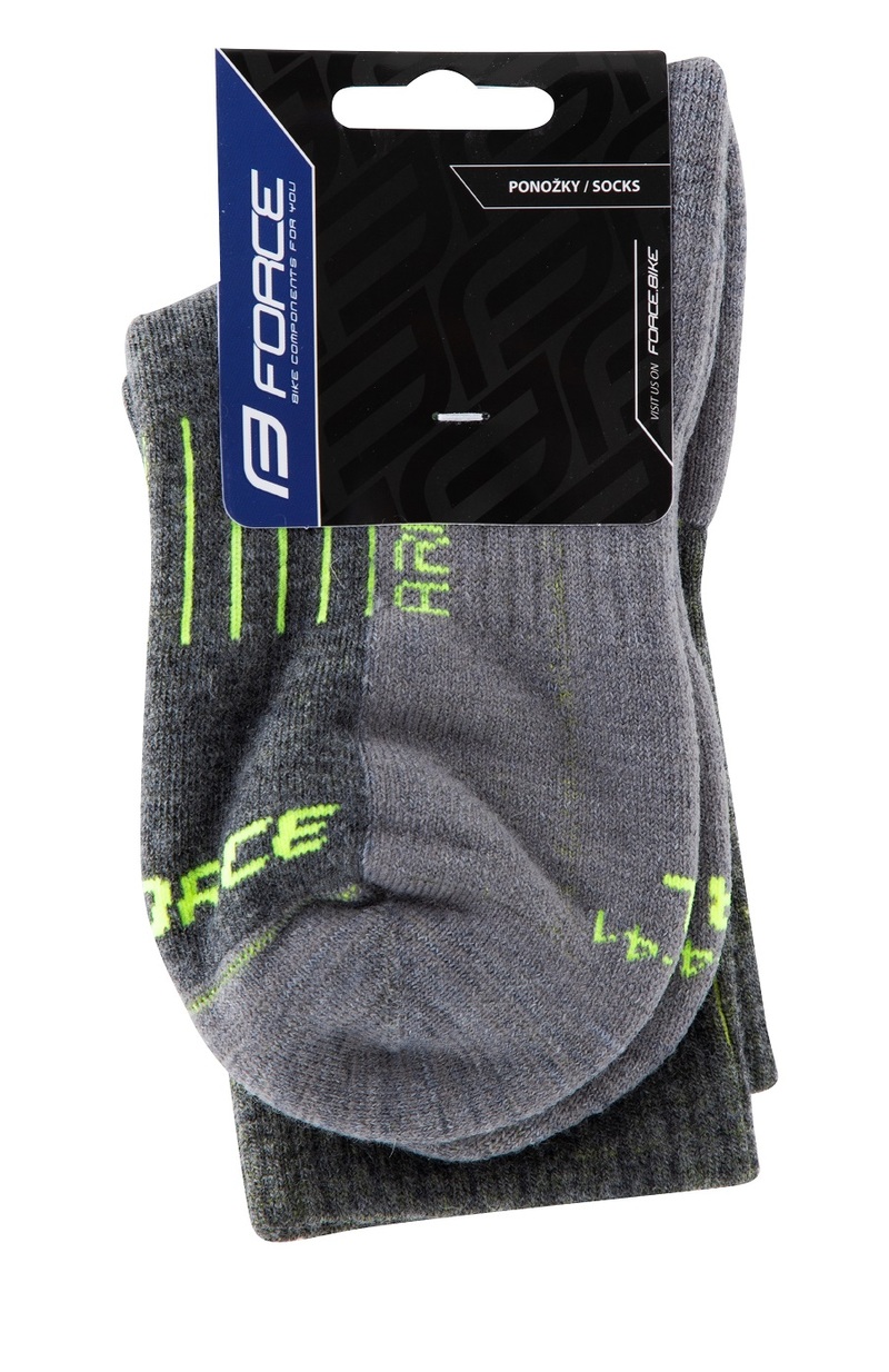 Force ponožky ARCTIC šedo-fluo