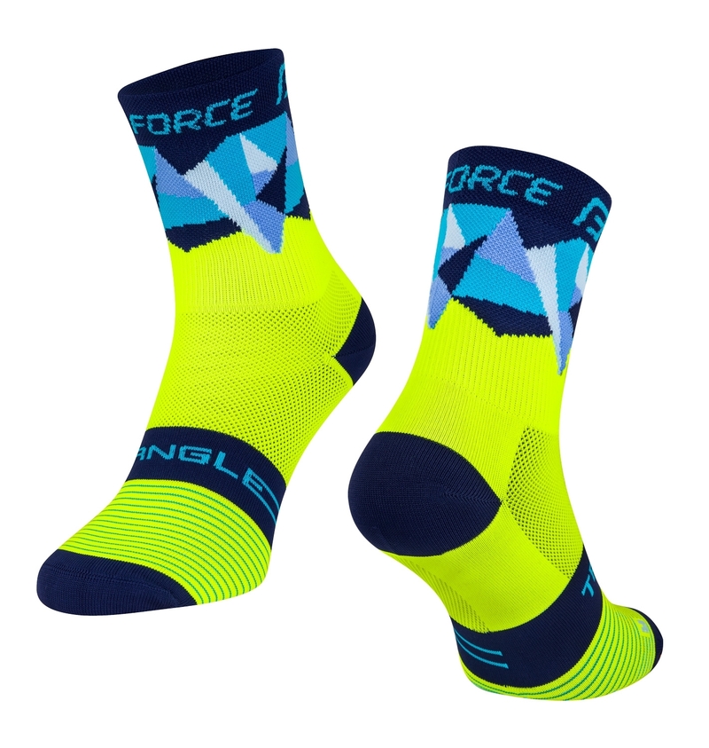 Force ponožky TRIANGLE fluo-modré