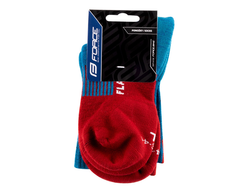 Force ponožky FLAKE, modro-červené