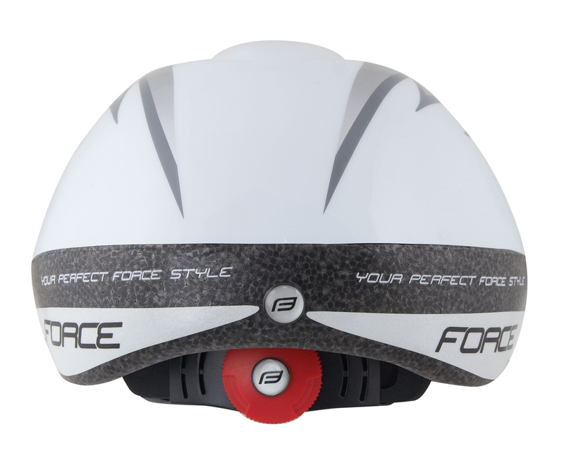 Force dětská helma FUN STRIPES, bílo-šedo-červená