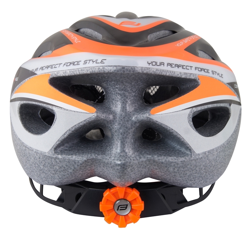 Force dětská helma HAL, černo-oranžovo-bílá