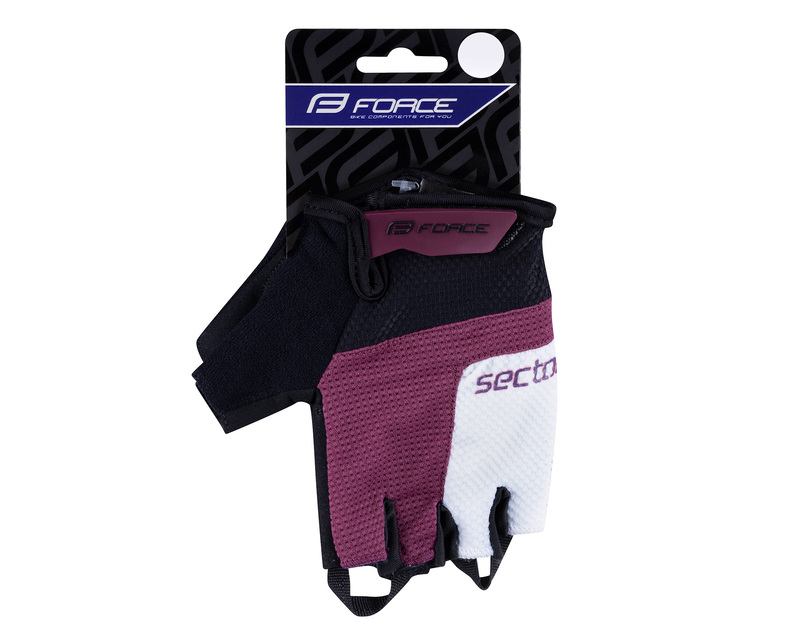 Force rukavice SECTOR gel, černo-fialové