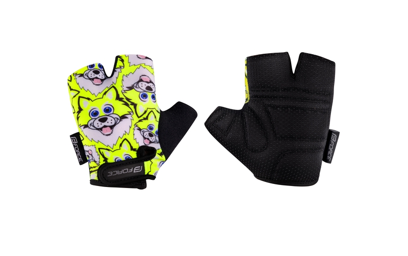 Force rukavice WOLFIE KID, fluo