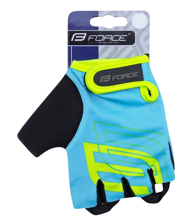 Force rukavice SPORT modré/fluo