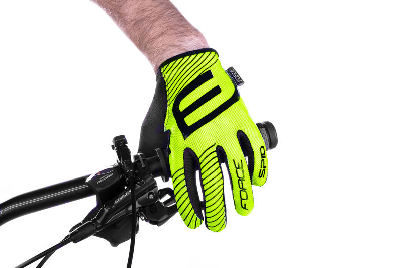 Force rukavice MTB SPID, letní bez zapínání, fluo