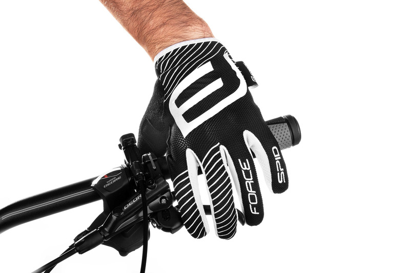 Force rukavice MTB SPID, letní bez zapínání, černé