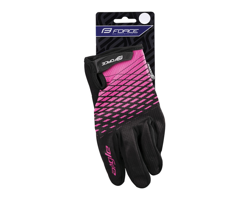 Force rukavice MTB ANGLE letní, růžovo-černé