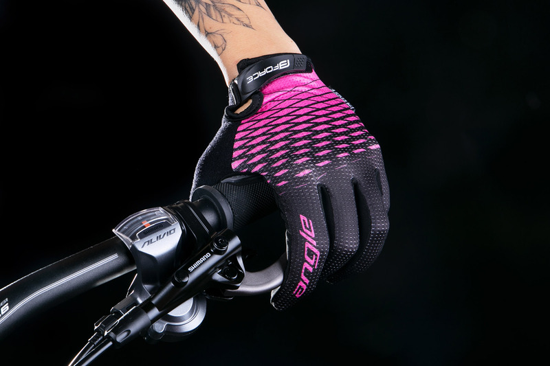 Force rukavice MTB ANGLE letní, růžovo-černé