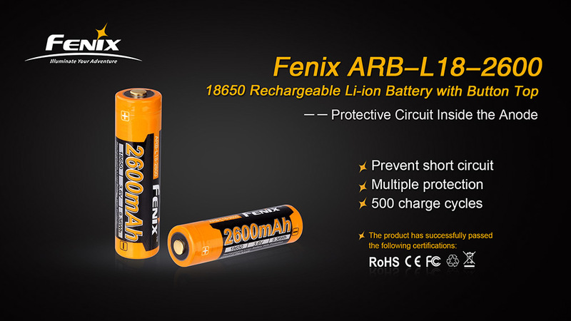 Fenix dobíjecí baterie Fenix 18650 (Li-Ion)