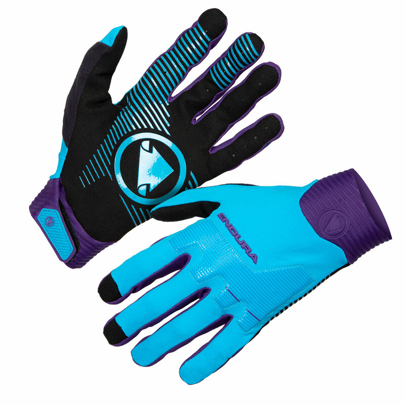 Endura rukavice MT500 D3O modré eletric