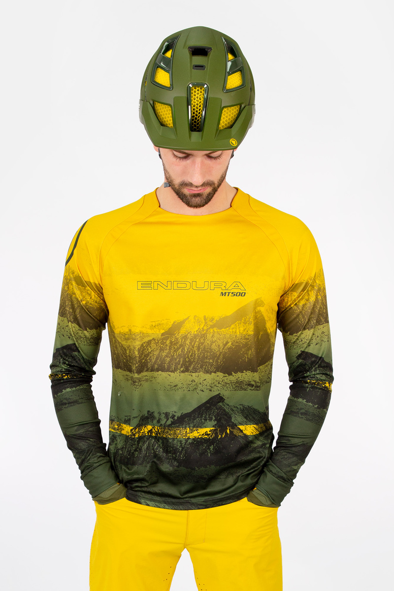 Endura dres MT500 Scenic Tee LTD s dlouhým rukávem, černý