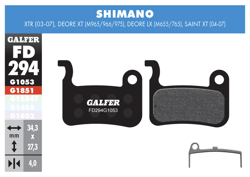 Galfer brzdové destičky FD294 - Shimano