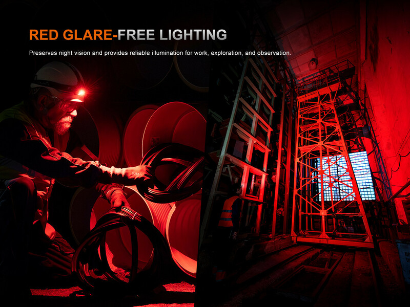 Fenix nabíjecí čelovka HM61R AMBER V3.0