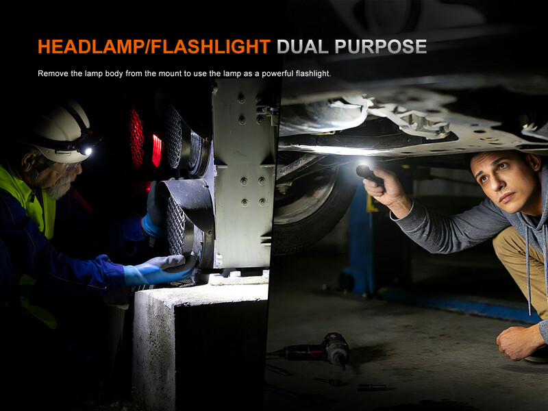 Fenix nabíjecí čelovka HM61R AMBER V3.0