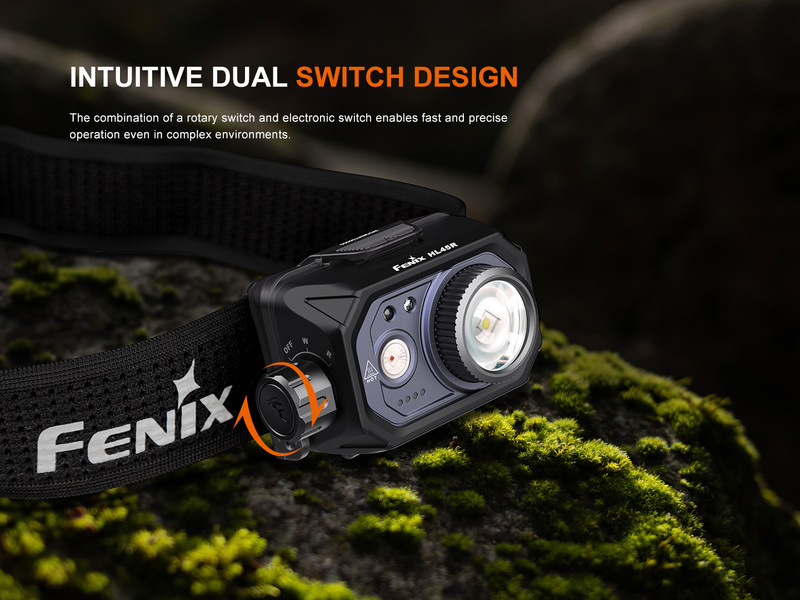 Fenix nabíjecí zaostřovací čelovka HL45R