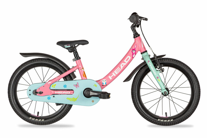 Head dětské kolo JUNIOR GIRL 16 pink/mint