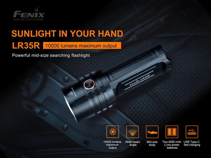 Fenix nabíjecí LED svítilna LR35R
