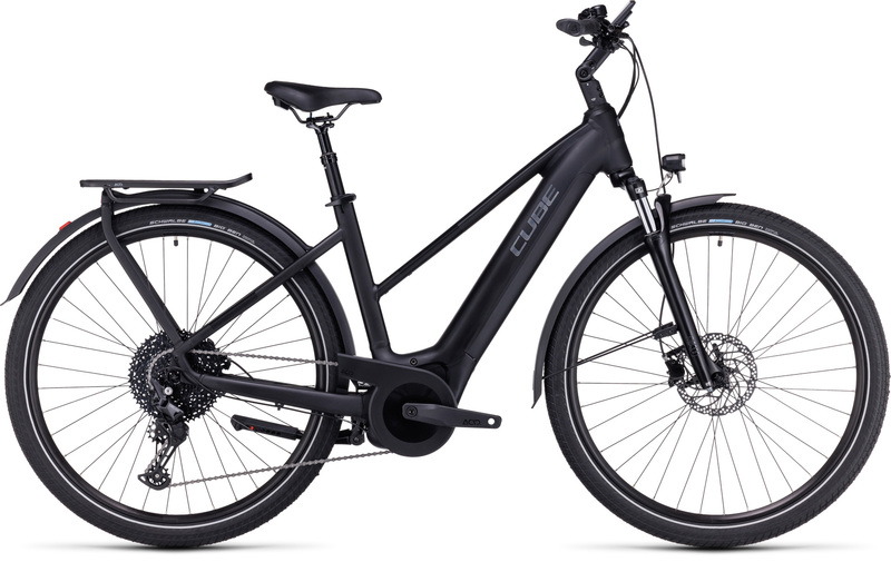 Cube trekingové elektrokolo TOURING HYBRID PRO black metal