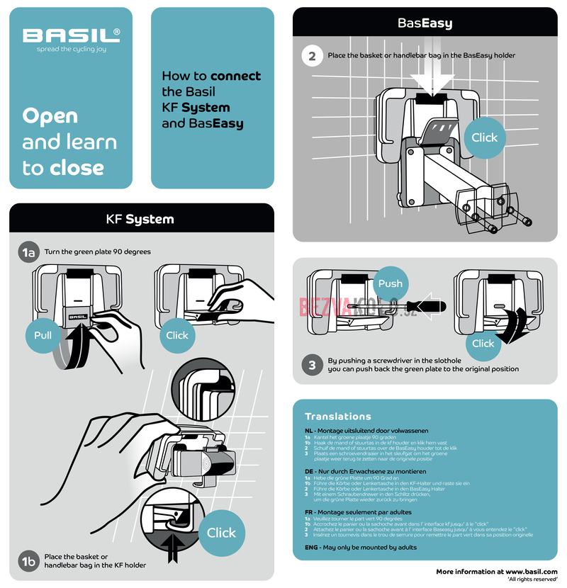 Basil adaptér BaseEasy / KF Adapter plate