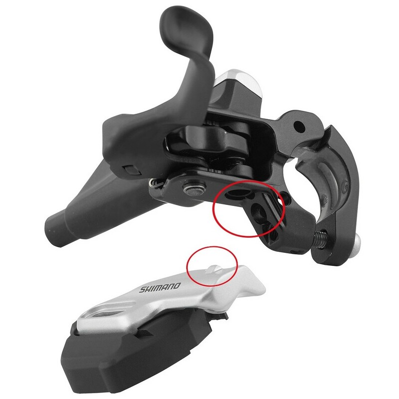 Shimano adaptér SH-SL78-B řadících páček XT, na úchyt I-spec B type